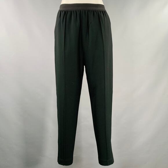 CELINE Size M Black Viscose Blend Elastic Waistband Casual Pants - Picture 1 of 6